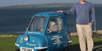 Tiny car arrives in Brighton