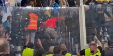 Pub landlord banned from football matches after Athens punch-up