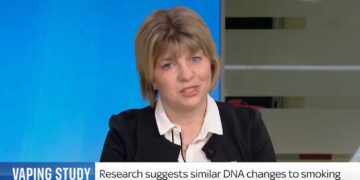Minister begs husband and ex-Brighton councillor to quit vaping live on TV
