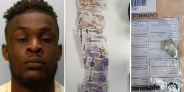 County Lines dealer clenched buttocks after his hire car was stopped by police
