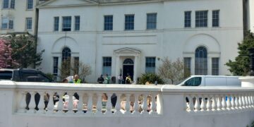 Brighton’s ‘most important home’ becomes film set