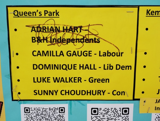 Candidates condemn repeated defacing of election poster