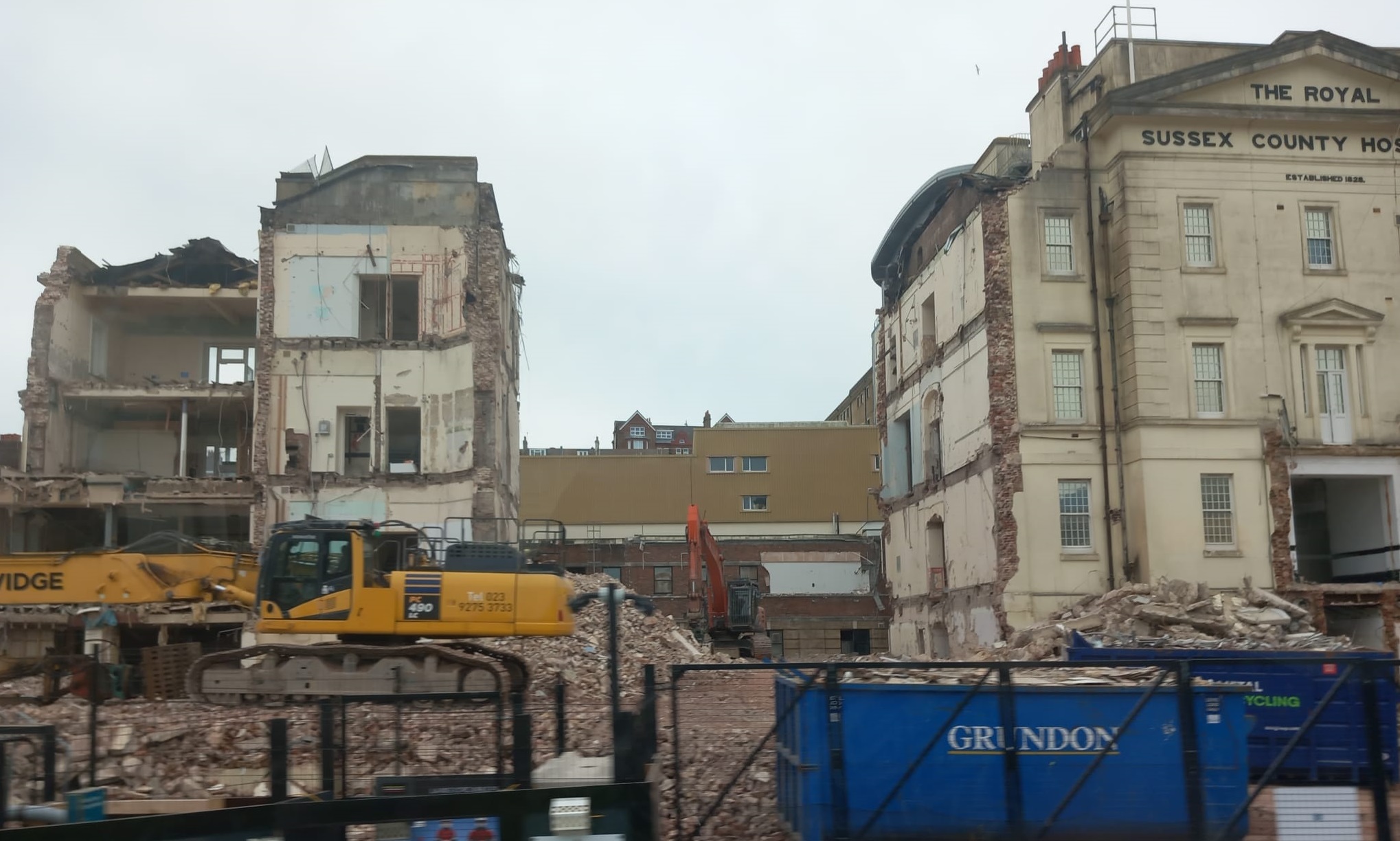 Demolition of listed Georgian hospital building well underway