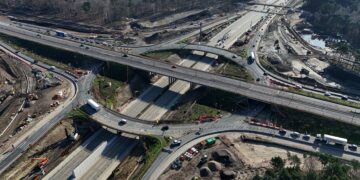 Motorway closes on hottest day of year