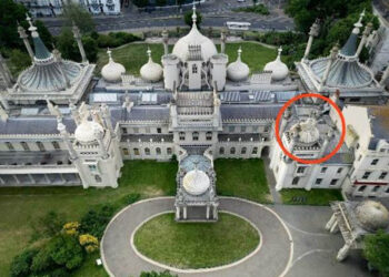 Pavilion dome at risk of collapse