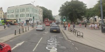 Pedestrian carried on bonnet by car trying to ‘beat the bus’