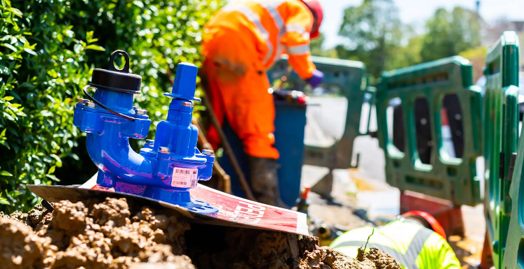Burst pipe closes Brighton road and leaves taps dry