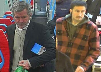 Two men wanted after man seriously injured in fight on train