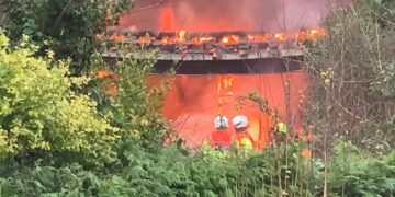 Blaze breaks out in Brighton garage