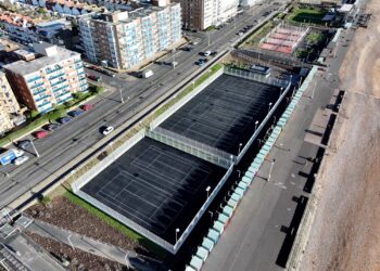 New seafront tennis courts open