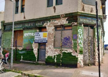 Green tile pub put up for sale