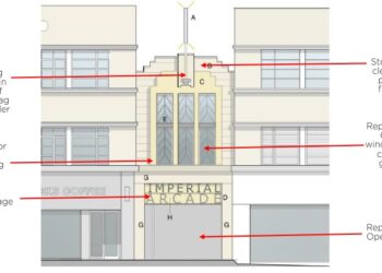 Imperial Arcade entrance plans revised
