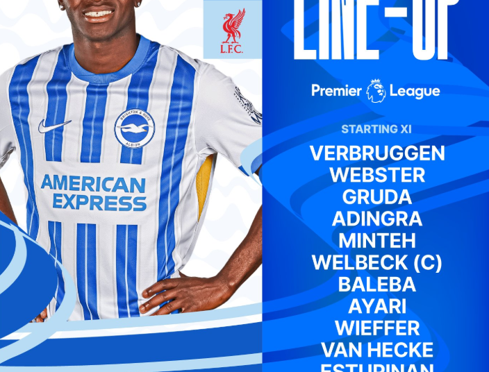 Match Day 37 – Brighton and Hove Albion v Liverpool