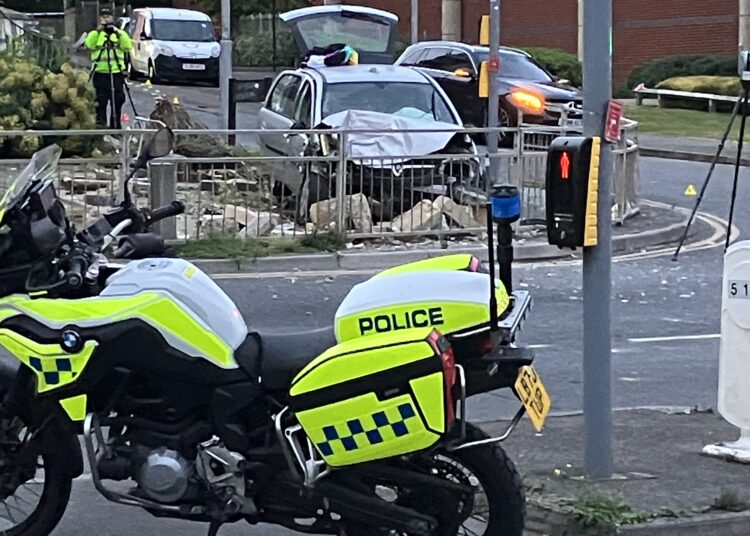 Woman, 62, in critical condition after two-car smash