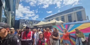 Fire alarm protest investigated by police