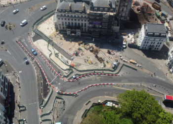 Old Steine roadworks on track