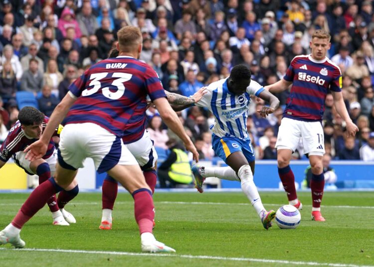 Magpies steal point from the spot at Brighton and Hove Albion