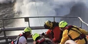 Lifeboat launched after windfarm diver gets the bends