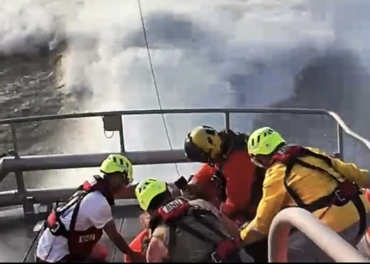 Lifeboat launched after windfarm diver gets the bends