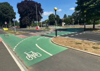 New cycle lane completed