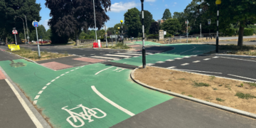 New cycle lane completed