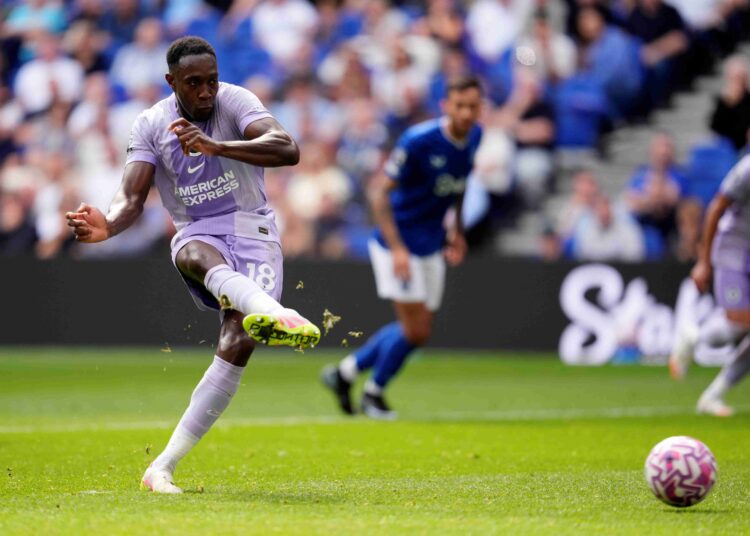 Brighton and Hove Albion come unstuck at Everton’s new stadium