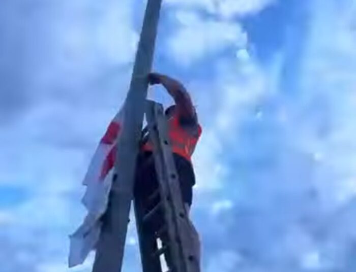 Someone’s cross: Council to remove unofficial St George’s flags placed along A259