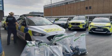 Dozens of laughing gas canisters seized after being left by departing tenants