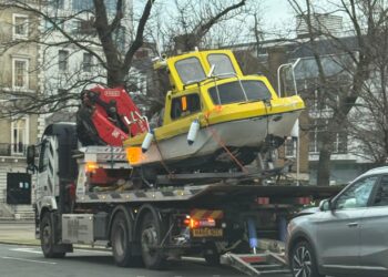 Boat caught up in bus crash