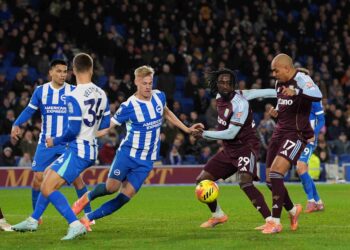 Brighton and Hove Albion beaten in seven-goal Villa thriller