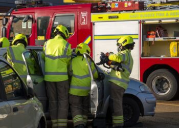 Firefighting recruits complete their training