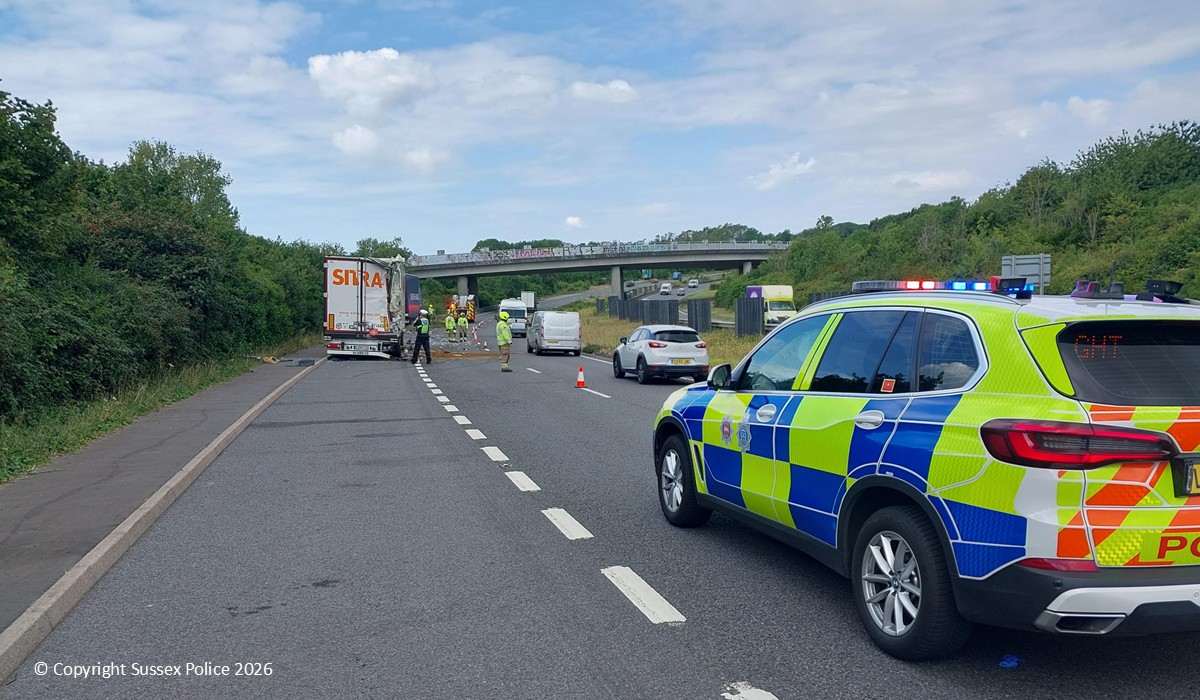 Lorry driver spared driving ban over crash which closed A27 for 18 hours Lorry driver spared driving ban over crash which closed A27 for 18 hours