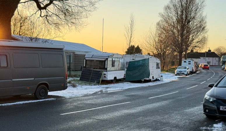 Dispute over long-term caravans near Brighton playground