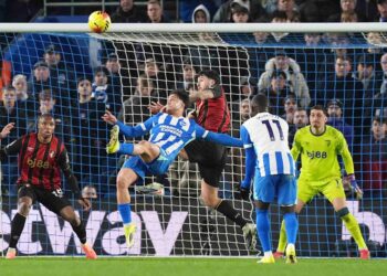 Kostoulas rescues Brighton and Hove Albion with stunning overhead kick in stoppage time