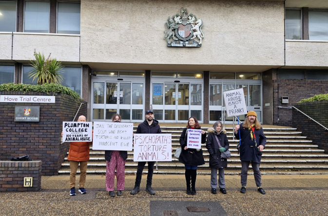 Protesters demand justice for sheep blown apart by students