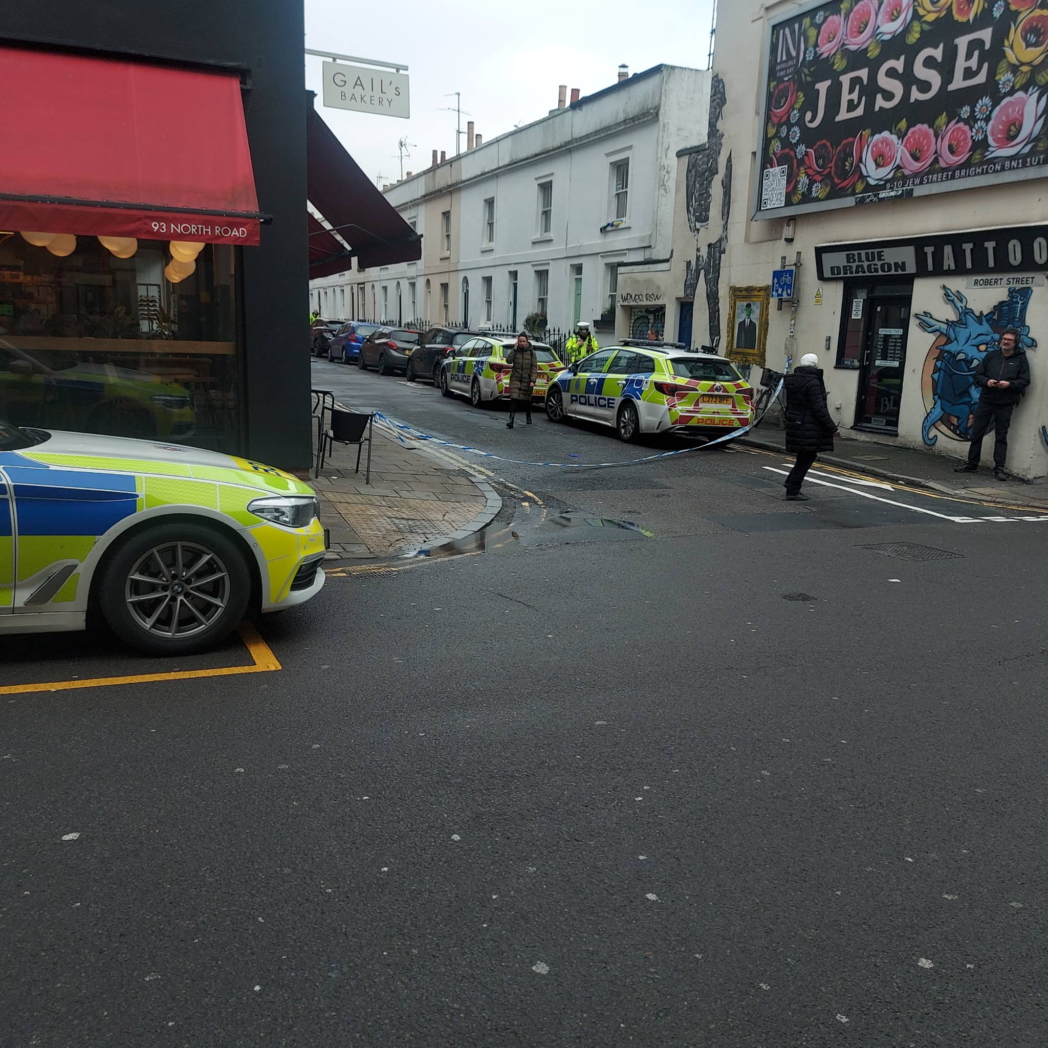 City centre street cordoned off City centre street cordoned off