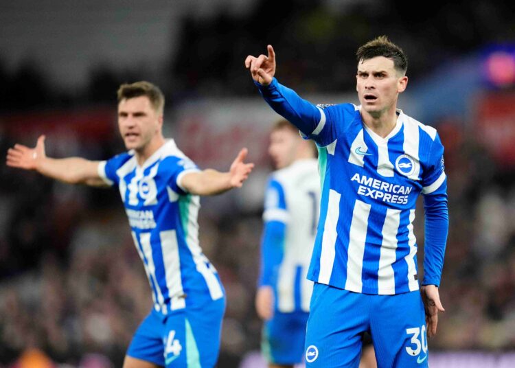 Own goal agony for Brighton and Hove Albion at Aston Villa
