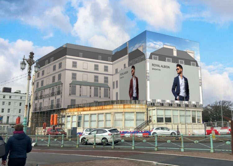 Ad shroud bid for Royal Albion scaffolding