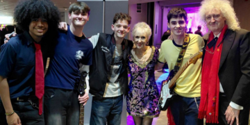 Queen guitarist applauds Longhill band for Sussex Superstars triumph