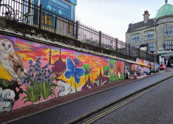 New mural encourages tourists into the North Laine