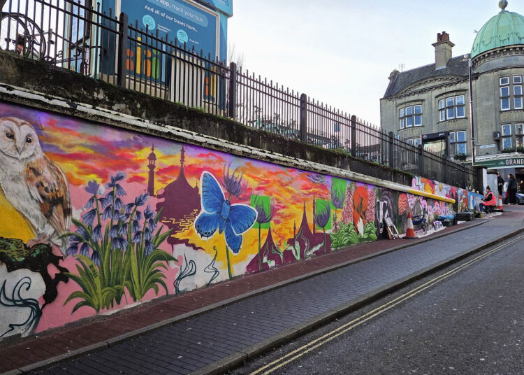 New mural encourages tourists into the North Laine