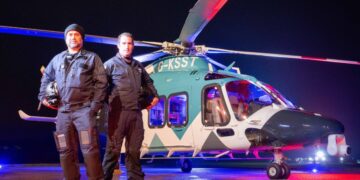 Helicopter lands on Brighton hospital helipad for first time