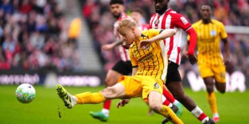 Minteh strikes as Brighton and Hove Albion win at Sunderland