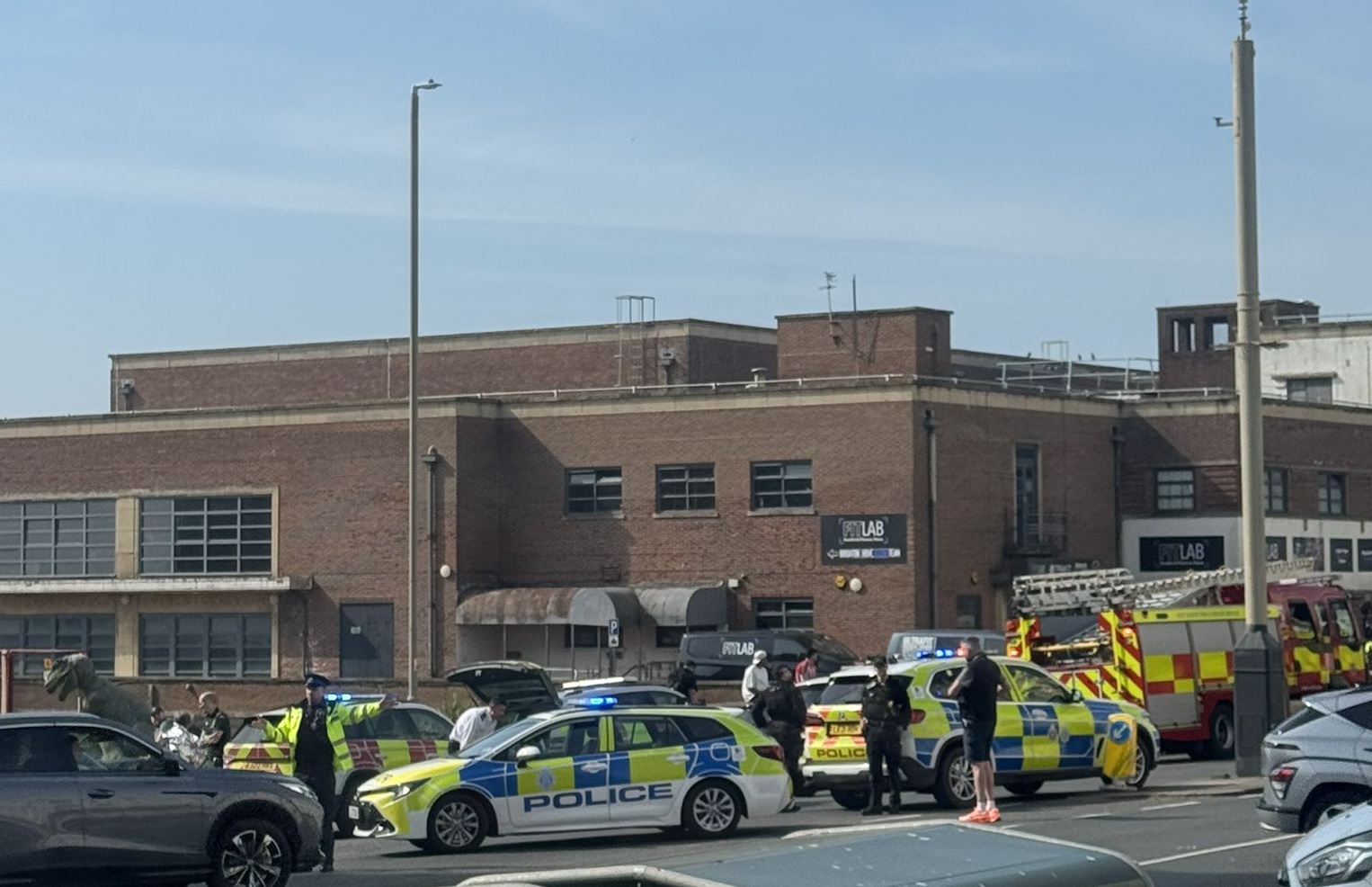 King Alfred evacuated as fire crews battle blaze