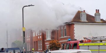 Fire breaks out in Brighton home