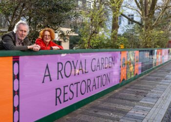 Hoardings herald start of Pavilion Gardens revamp
