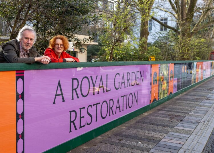 Hoardings herald start of Pavilion Gardens revamp