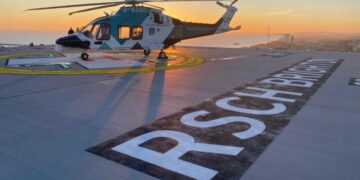 Hospital helipad finally ready to take patients