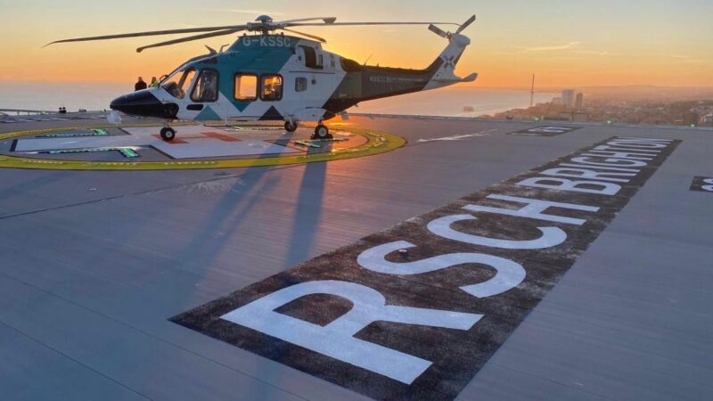 Hospital helipad finally ready to take patients