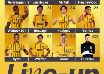 Unchanged Brighton and Hove Albion face Spurs as De Zerbi names Bissouma